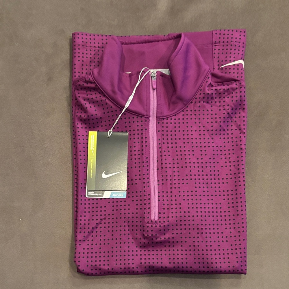 Nike Golf Women's Purple Sweatshirt with Half-Zip - Brand New w/Tags!